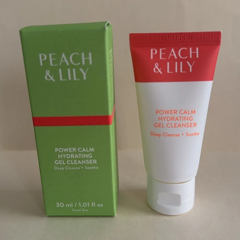 PEACH & LILY Mini Power Calm Hydrating Gel Cleanser Travel Size 1oz NIB